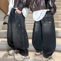 童装男童秋装裤子2025中大童潮酷痞帅休闲裤男孩青少年牛仔裤春秋