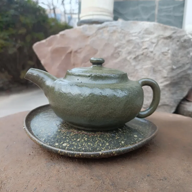 玛瑙釉全手工壶复古