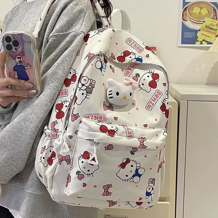可爱库洛米KT猫书包小学生初中生大学生高中生儿童双肩包旅行包qy