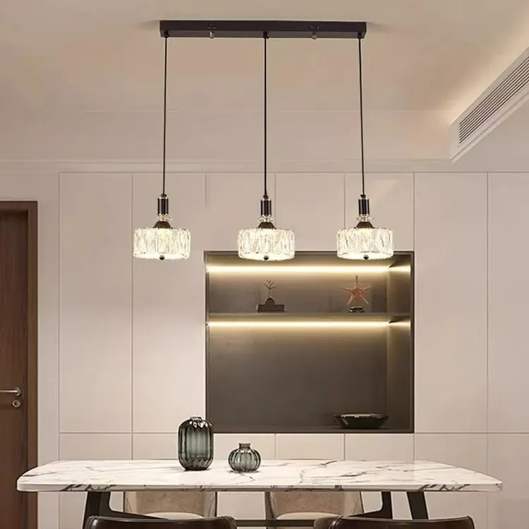 餐厅灯吊灯2025最新款简约轻奢长条家用吧台灯创意个性北欧餐桌灯