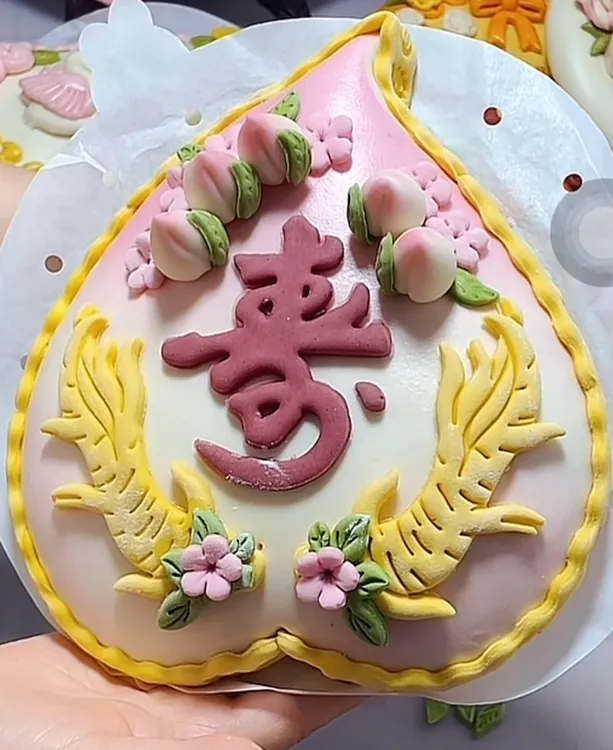  新款富贵人参果模具生日祝寿寿桃创意配件花饽饽花馍蛋糕模具