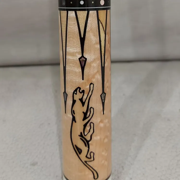 【绝版限量】潘多拉 Panthera 4-2，稀少渍纹碎裂枫插鸟眼，限量100根