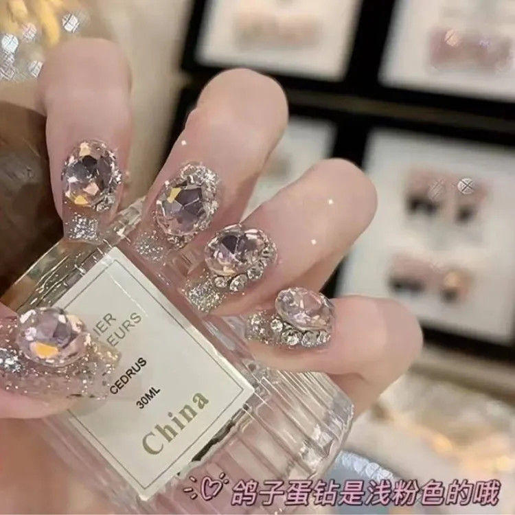 【爆闪星河】满手爆闪加粉色鸽子大钻 高级10片装