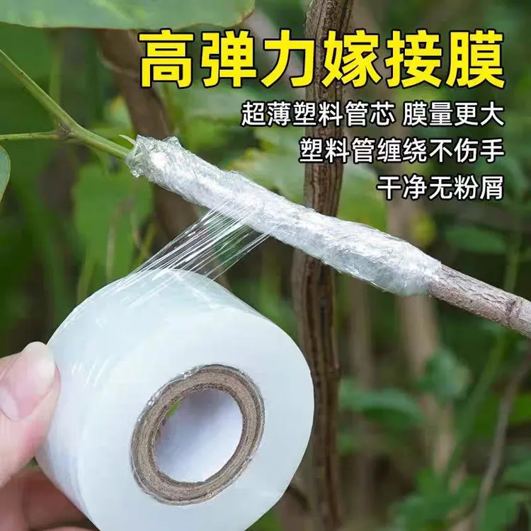 高韧性塑料薄膜农用果树嫁接用自粘式包扎带胶带缠绕膜专用嫁接膜