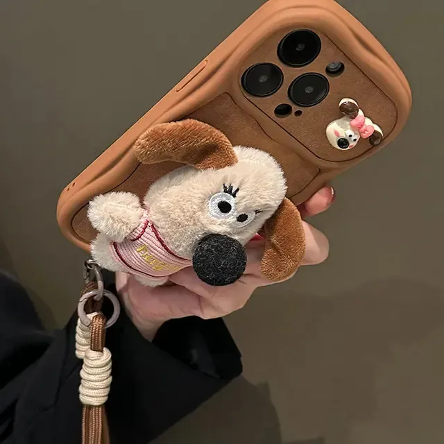 图拉斯卡巴顿 秋冬天毛绒适用苹果17promax手机壳新款iphone16pro