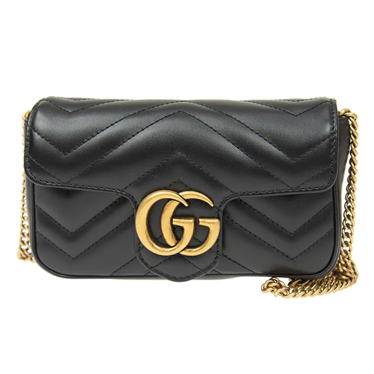 古驰｜【超迷你手袋】女士经典马蒙系列链条单肩斜挎包