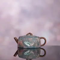【利贞l鲸梦-小汉瓦】原矿紫泥约90cc手工制宜兴茶具JY