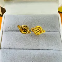 【夏夏专享】足金999饰品 时尚耳钉 2.96 GP