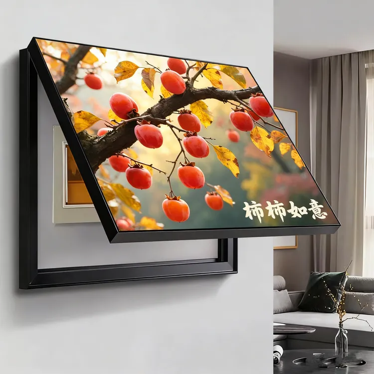 简约设计免打孔电表箱遮挡画遮挡总开关配电箱电闸盒挂画装饰画