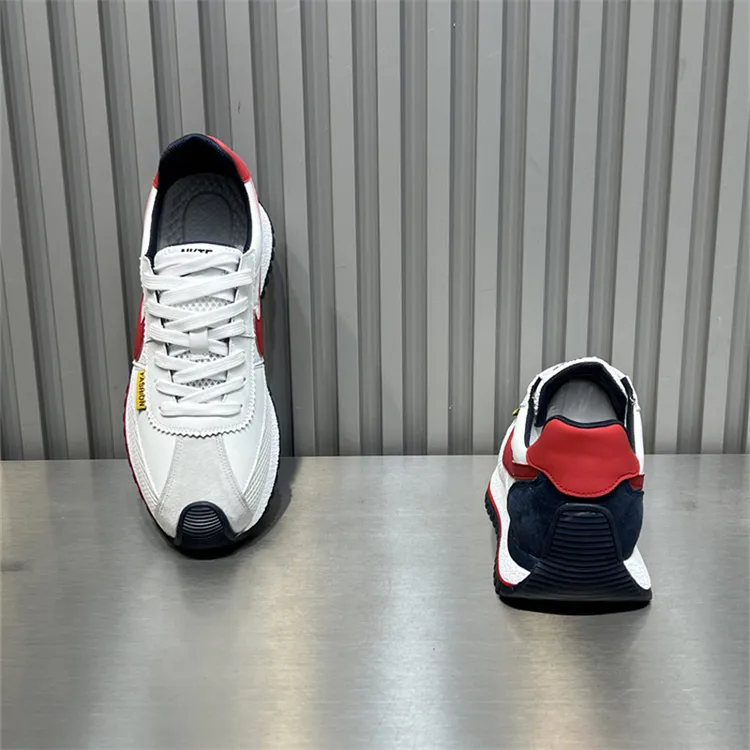 男鞋2025春季新款百搭休闲老爹鞋透气低帮软底时尚拼色男士运动鞋
