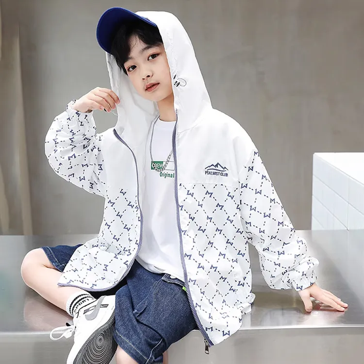 男童防晒服轻薄夏装中大童户外运动防晒衣防紫外线韩版洋气外套潮