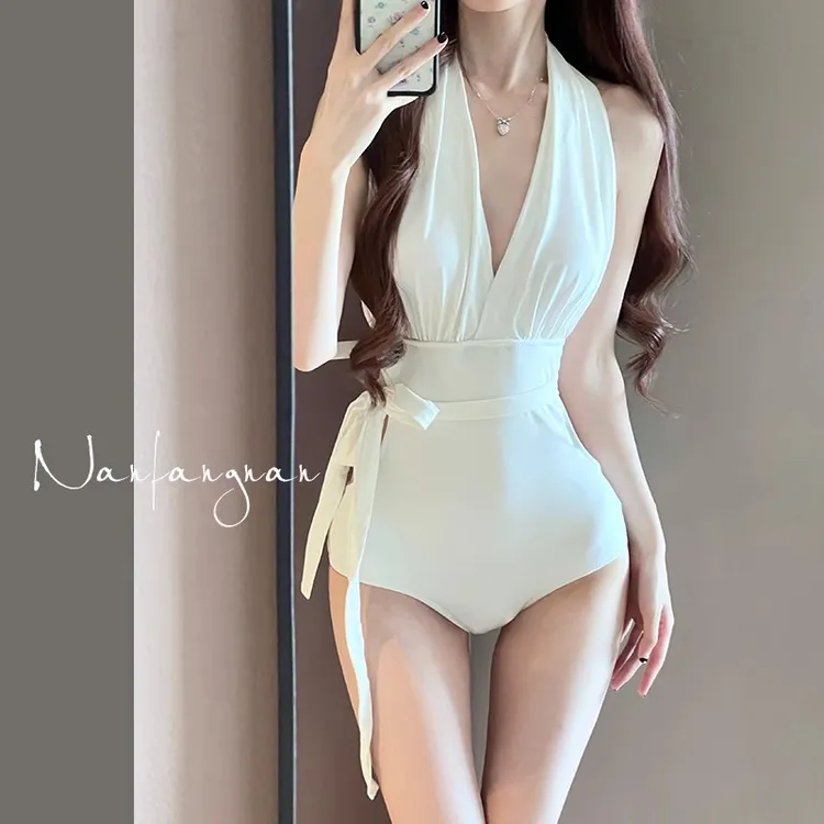 连体泳衣女2025年新款爆款仙气遮肚子性感泳衣女装新款女士爆款