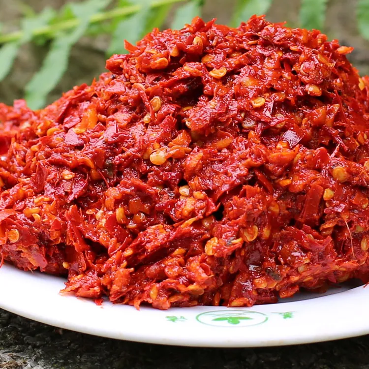 苗乡双妹贵州新鲜糍粑姜蒜辣椒酱一斤装辣子鸡火锅红油油泼辣子