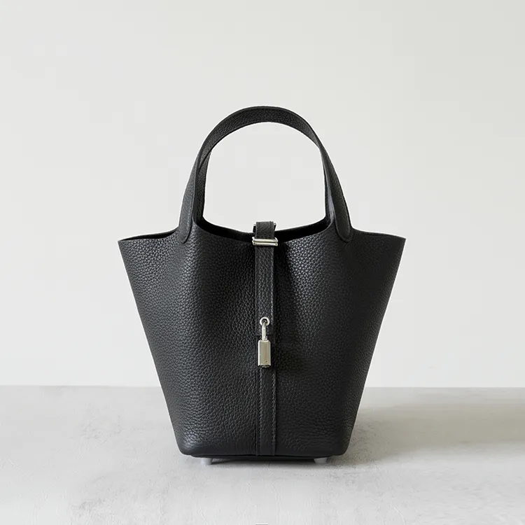 18cm菜篮子TC头层牛皮时尚轻奢女包