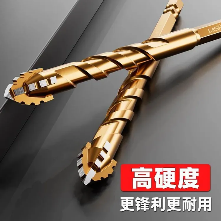 打孔瓷砖专用歪头偏心四刃干打钻钻头混凝土锯齿电钻转头硬度钨钢