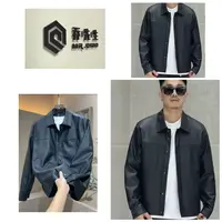 【老乔】秋款男士轻奢翻领百搭皮衣外套-9916
