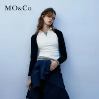 【贤哥专享】MOCO冬插肩袖高领捏褶收腰上衣MBC4TOPT01