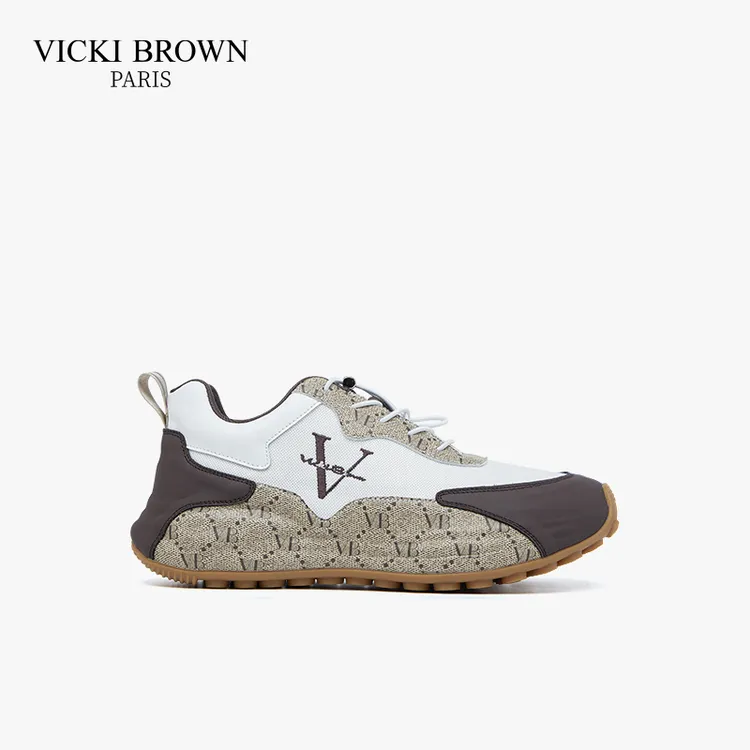 VICKI BROWN法国VB男鞋冠军系列复古男士时尚潮流厚底跑步休闲鞋