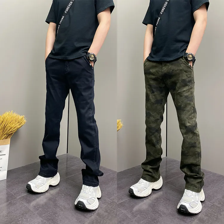 潮牌微喇叭牛仔裤男士2025新款秋季男裤休闲裤子网红ins男款美式