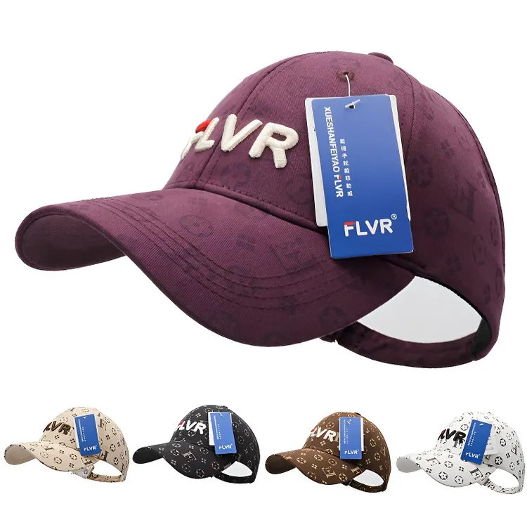 夏季新款透气可扎马尾大头围适用加大加宽帽檐遮阳防晒鸭舌棒球帽