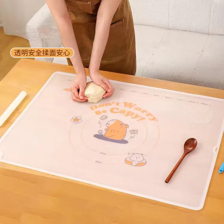 【洁思奥】冰皮卡皮巴拉揉面垫背面印刷零油墨接触