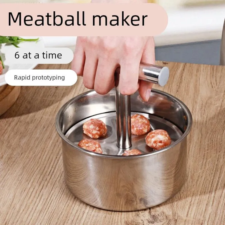 新款丸子制作器不锈钢手压式做丸子神器家用肉丸子鱼丸虾滑制作器