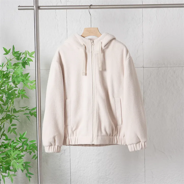 【断码清仓】冬季情侣款时尚摇粒绒保暖连帽羽绒服鸭绒ZJ183