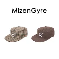 MizenGyre小众设计英伦老钱风平顶复古休闲百搭字母刺绣鸭舌帽
