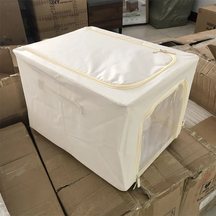 微瑕可折叠收纳箱家用窄长深衣物衣柜布艺被子衣服百纳箱整理师