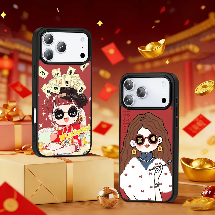 2026新款鎏金适用苹果17手机壳iPhone16简约15/14promax/13可爱12