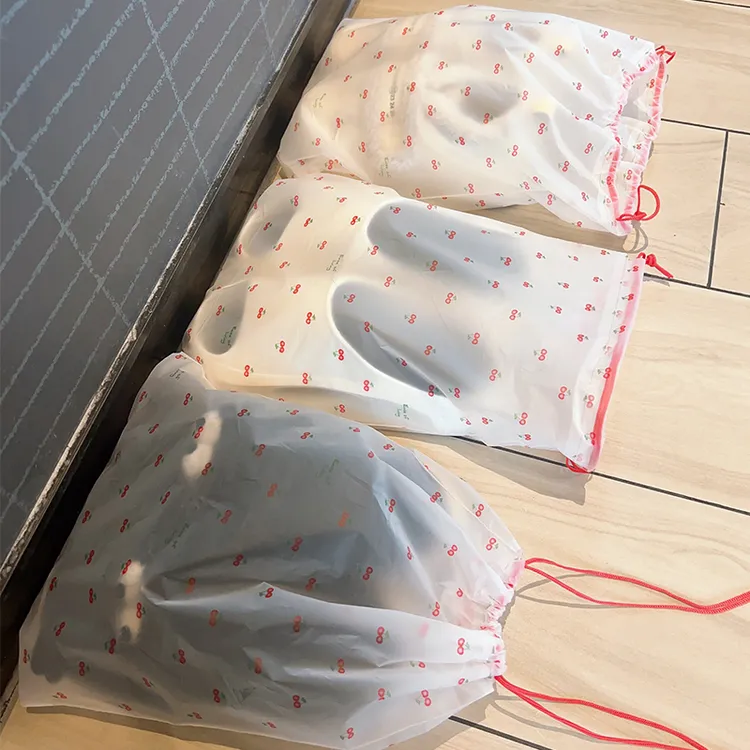 鞋子防潮樱桃收纳袋家用抽绳束口袋学生宿舍衣服收纳袋旅行便携袋
