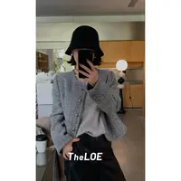 TheLOE/【高级灰色花呢小香】短款圆领小香外套#08.22W-G6268