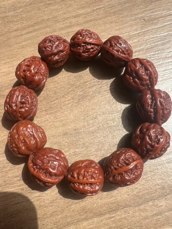 实物如图一物一拍十年玉化精品文玩手串核桃精品手把文玩手串手持
