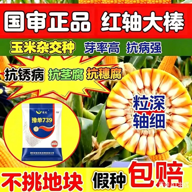 高产矮杆密值黄金粮玉米种抗虫抗病耐高温一粒封顶不发霉不凸尖商品图