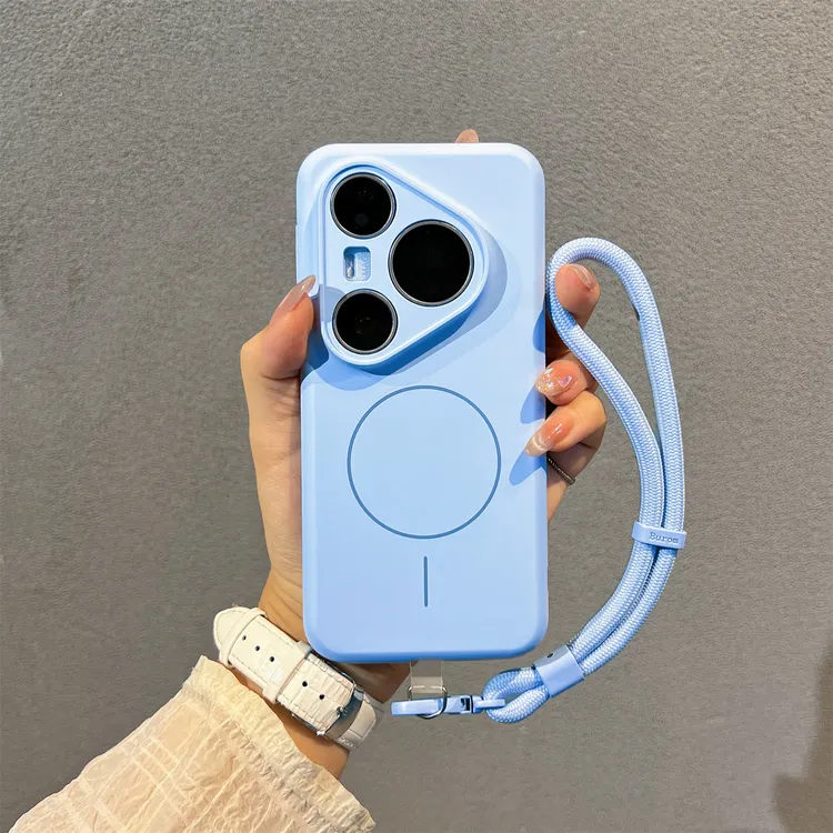 磁吸magsafe液态硅胶适用华为pura80pro手机壳pura70肤感防摔男女