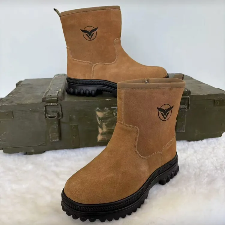 登陆舰户外不倒翁羊毛小短靴（标准码）