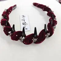 酒红色三角钻钻发箍380 Xs