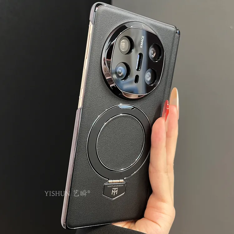 适用华为matex6折叠屏手机壳支点支架高端皮革新款matex5中轴保护