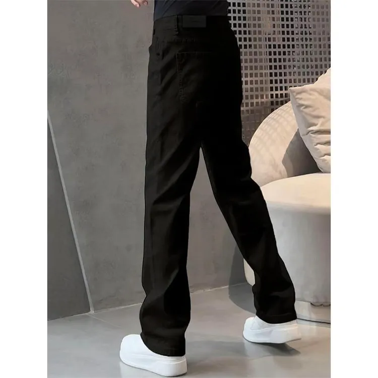 VALVOELITE宽松高品质直筒裤春夏新款水洗百搭休闲裤轻奢牛仔裤男