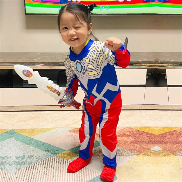 赛罗奥特曼衣服 儿童迪迦连体衣男孩女捷德元旦圣节cos表演服装套