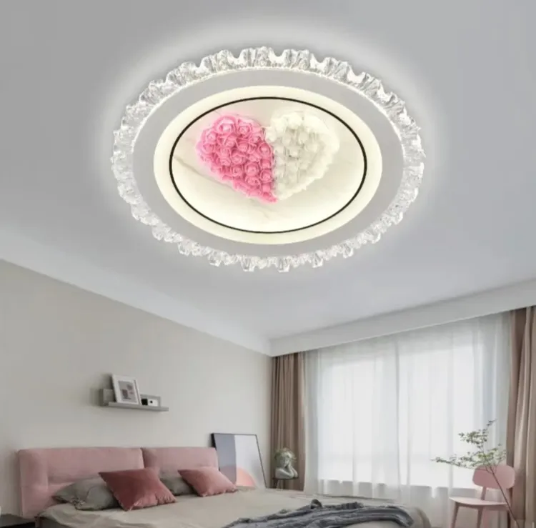 led钢化玻璃灯2025智能离线语音全光谱护眼节能卧室灯餐厅书房灯