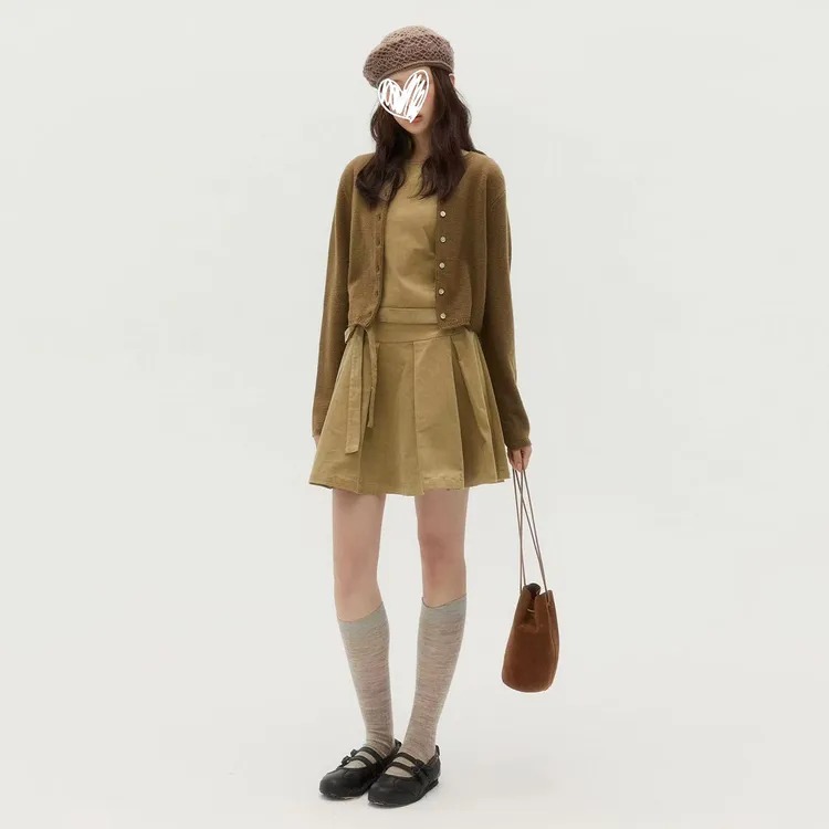 法式高级感穿搭连衣裙子女秋冬季2026新款小众不撞款修身显瘦套装