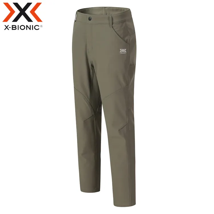 X-BIONIC男士秋冬加绒冲锋裤户外运动徒步登山保暖透气耐磨软壳裤