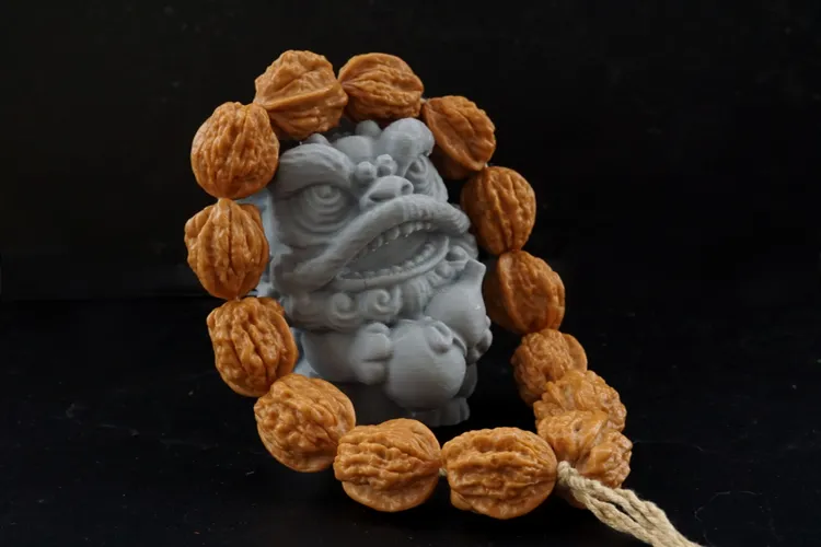 （凯撒臻选）文玩核桃异形系列精选燕山野生麻核桃异形手串