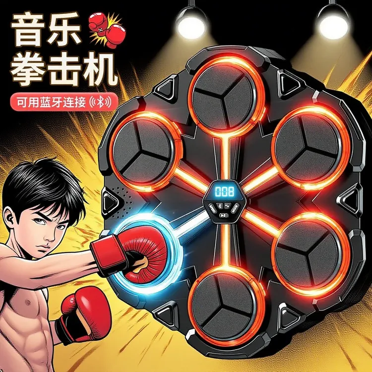 奕思瑞音乐拳击机正版亲子家用智能拳击训练器材10岁儿童生日礼物