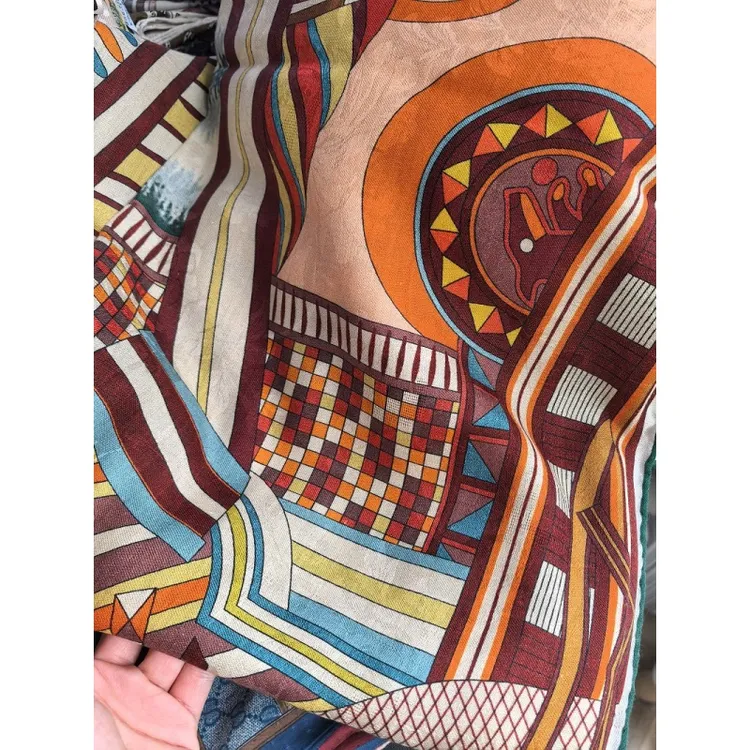 【幻想马鞍】简约气质真丝羊绒130大方巾双面秋冬保暖披肩围巾