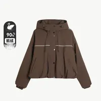 【90鹅绒】高端时尚户外防水连帽鹅绒服BG051
