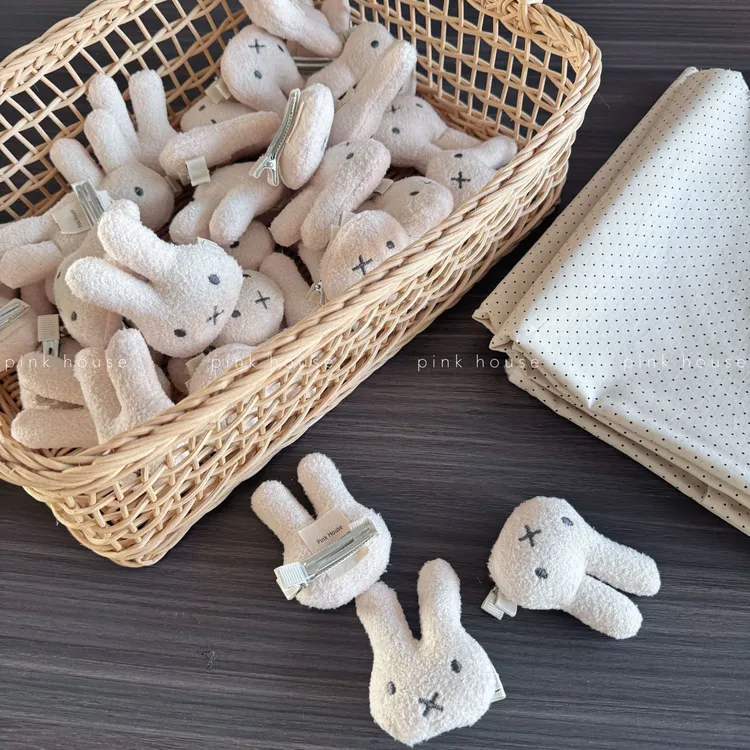 露思同款米菲兔发夹掰掰夹 pinkhouse自制小众可爱儿童发卡送闺蜜