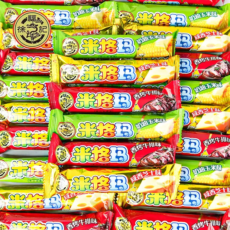 徐福记米格玛脆片夹心米果卷糙米卷能量棒解馋办公休闲膨化零食