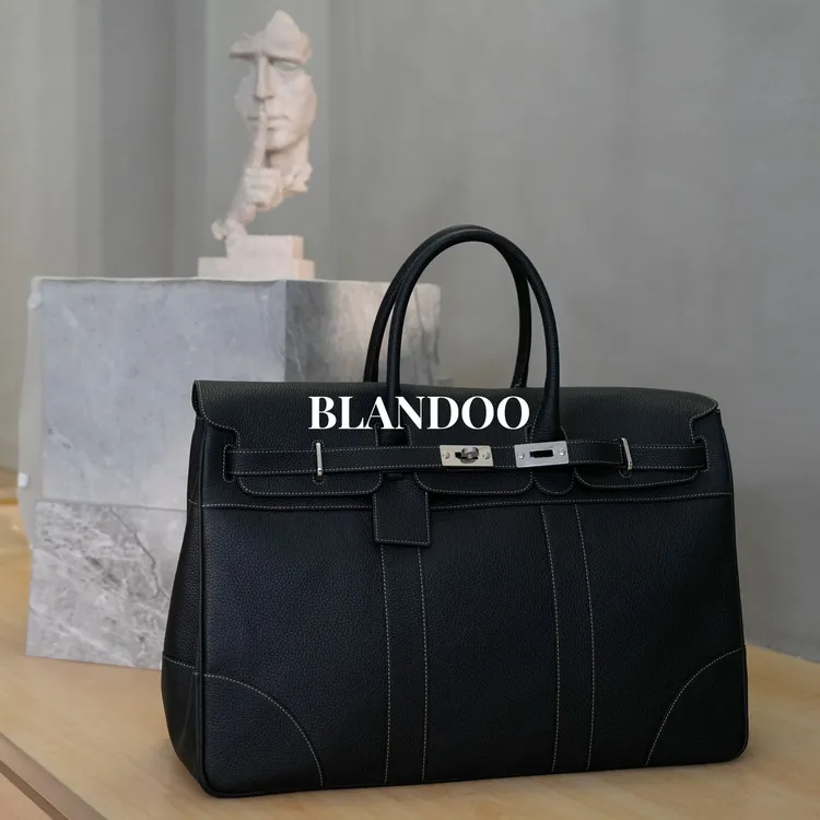 BLANDOO "奢品推荐" H系列荔枝纹牛皮商务手提包9999